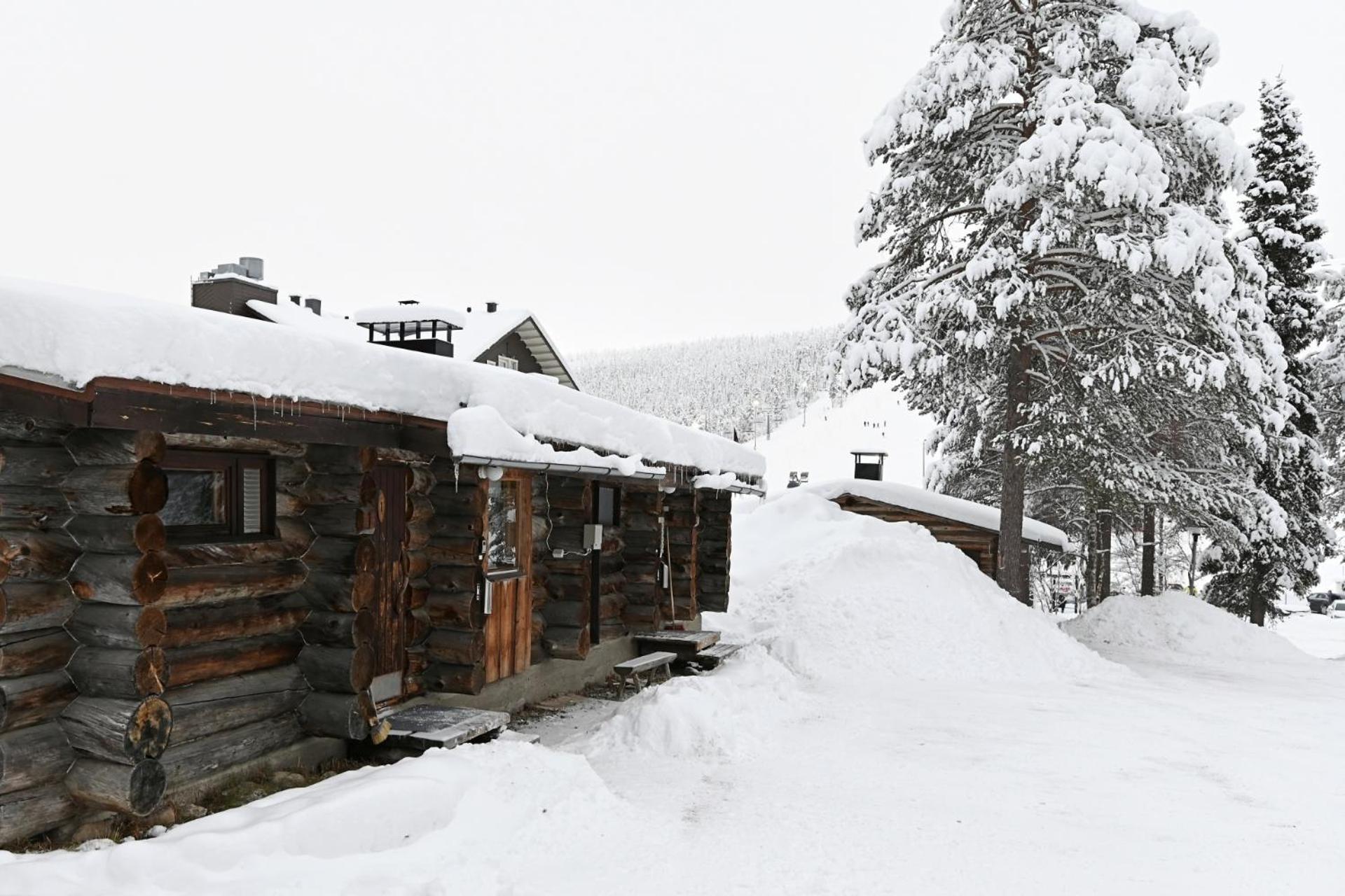 Classic Log Cabin Ski-In Ski-Out Levi Rom bilde